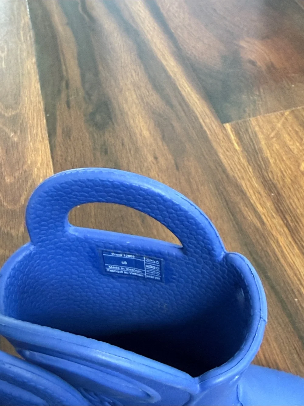 CROCS Kids' Royal Blue Waterproof Pull-On Rain Boots